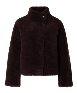 Dames jas bordeaux