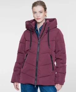Dames jas bordeaux