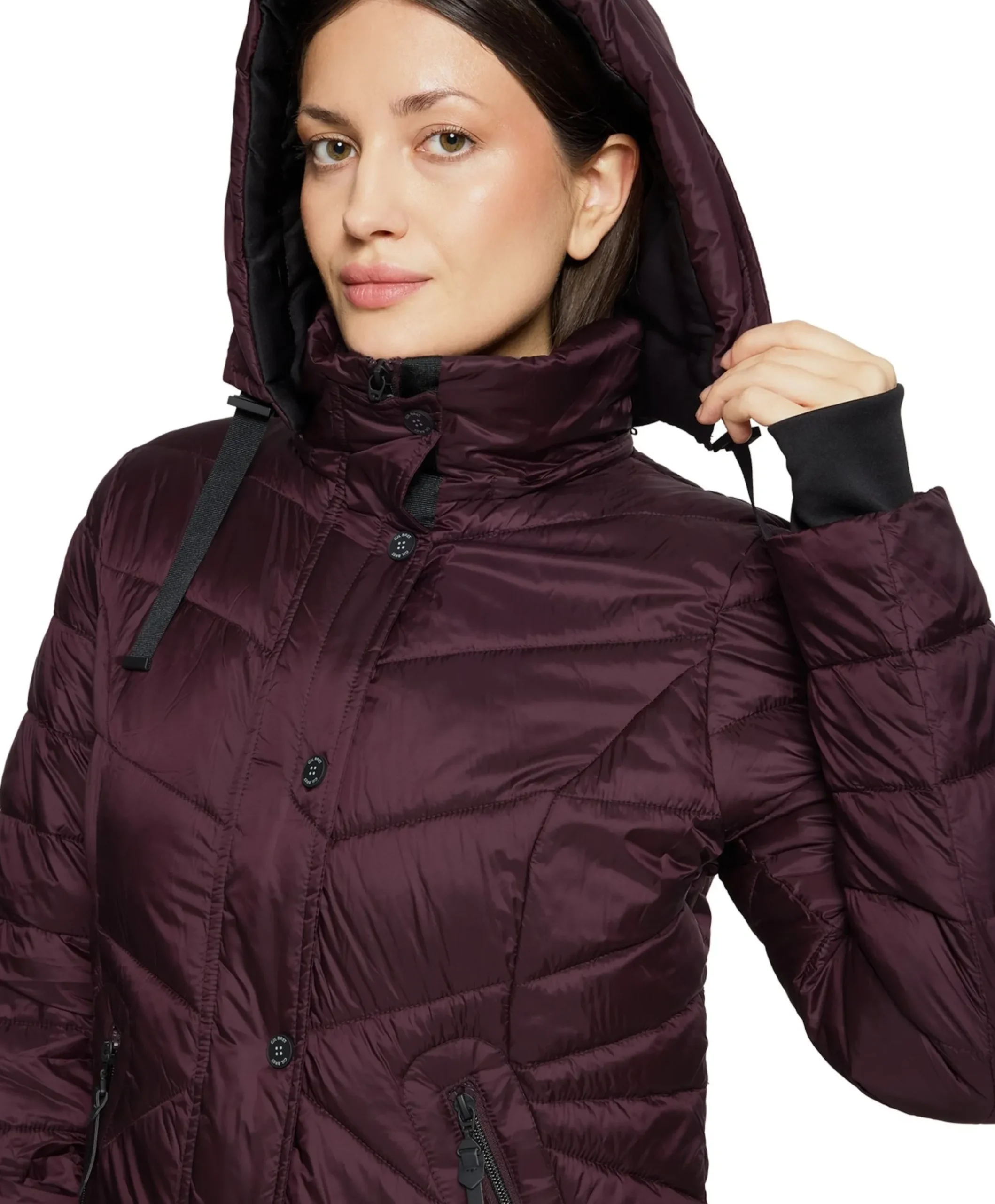 Dames jas bordeaux