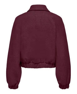 Dames jas bordeaux