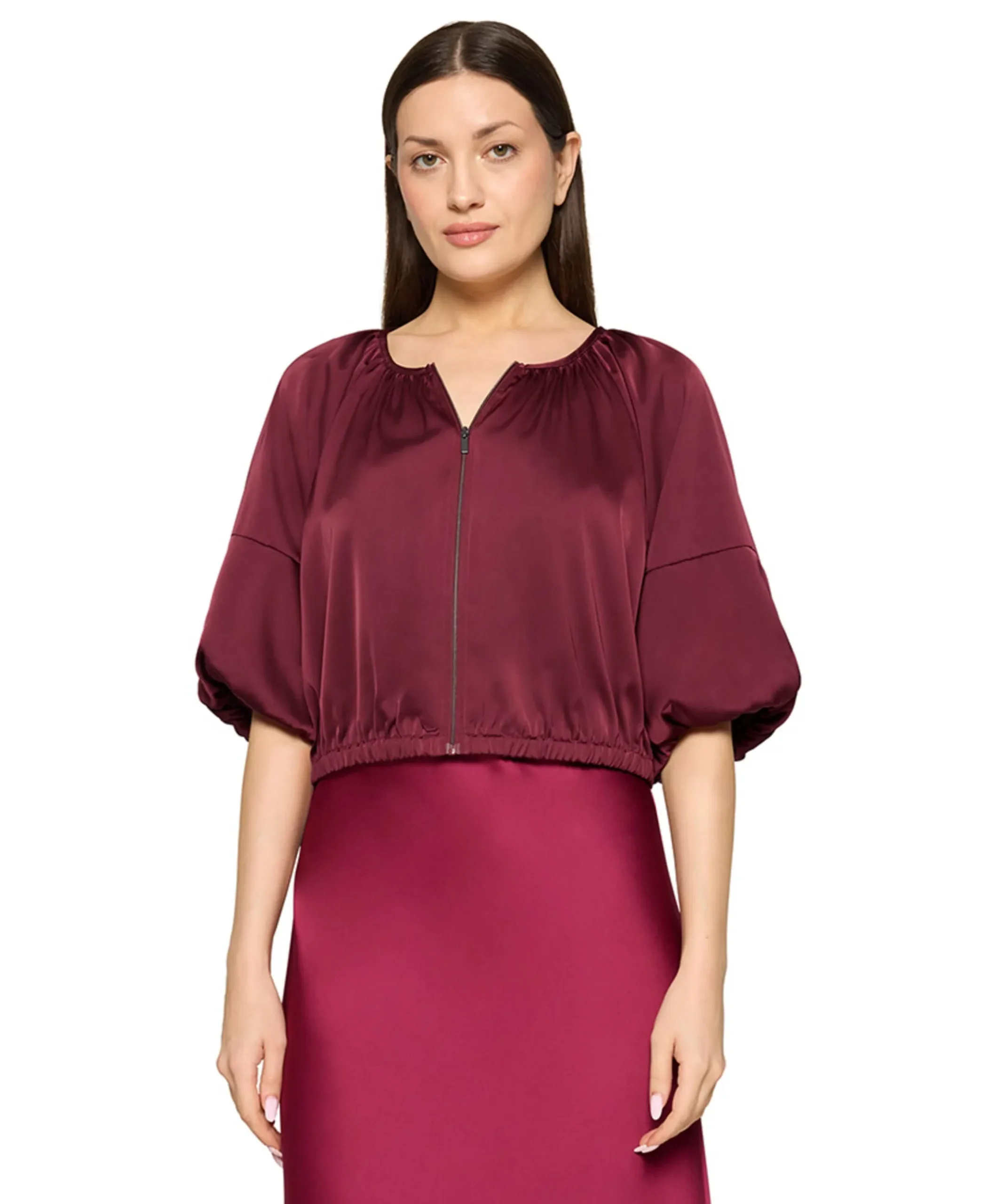 Dames jas bordeaux