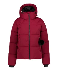 Dames jas bordeaux