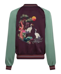 Dames jas bordeaux