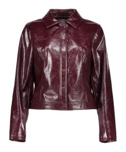Dames jas bordeaux