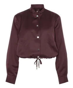 Dames jas bordeaux