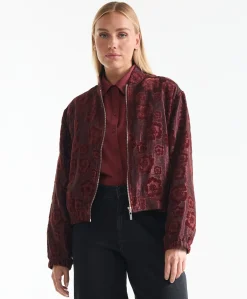Dames jas bordeaux