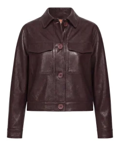 Dames jas bordeaux