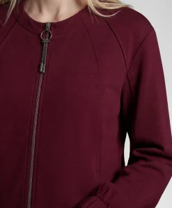 Dames jas bordeaux