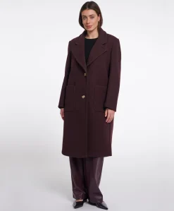 Dames jas bordeaux