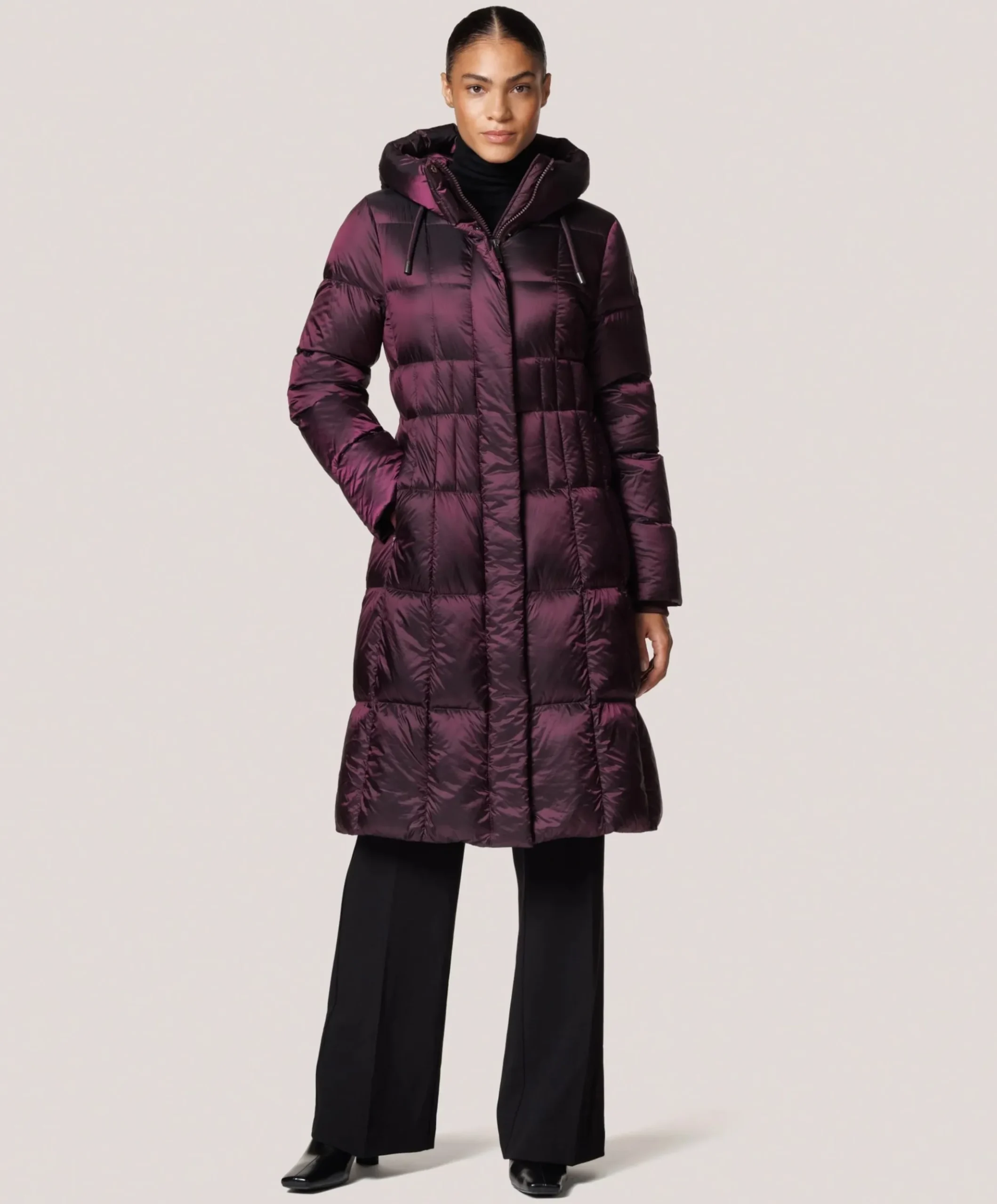 Dames jas bordeaux