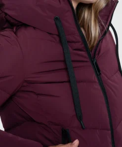 Dames jas bordeaux
