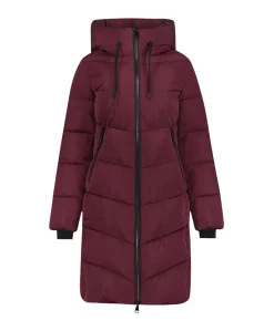 Dames jas bordeaux