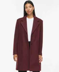 Dames jas bordeaux
