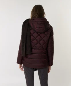 Dames jas bordeaux