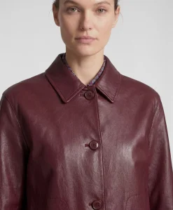 Dames jas bordeaux