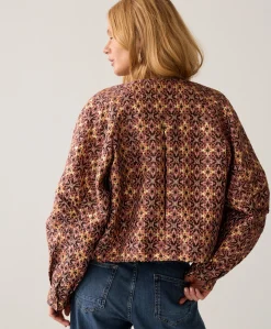 Dames jas bordeaux