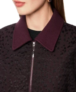 Dames jas bordeaux
