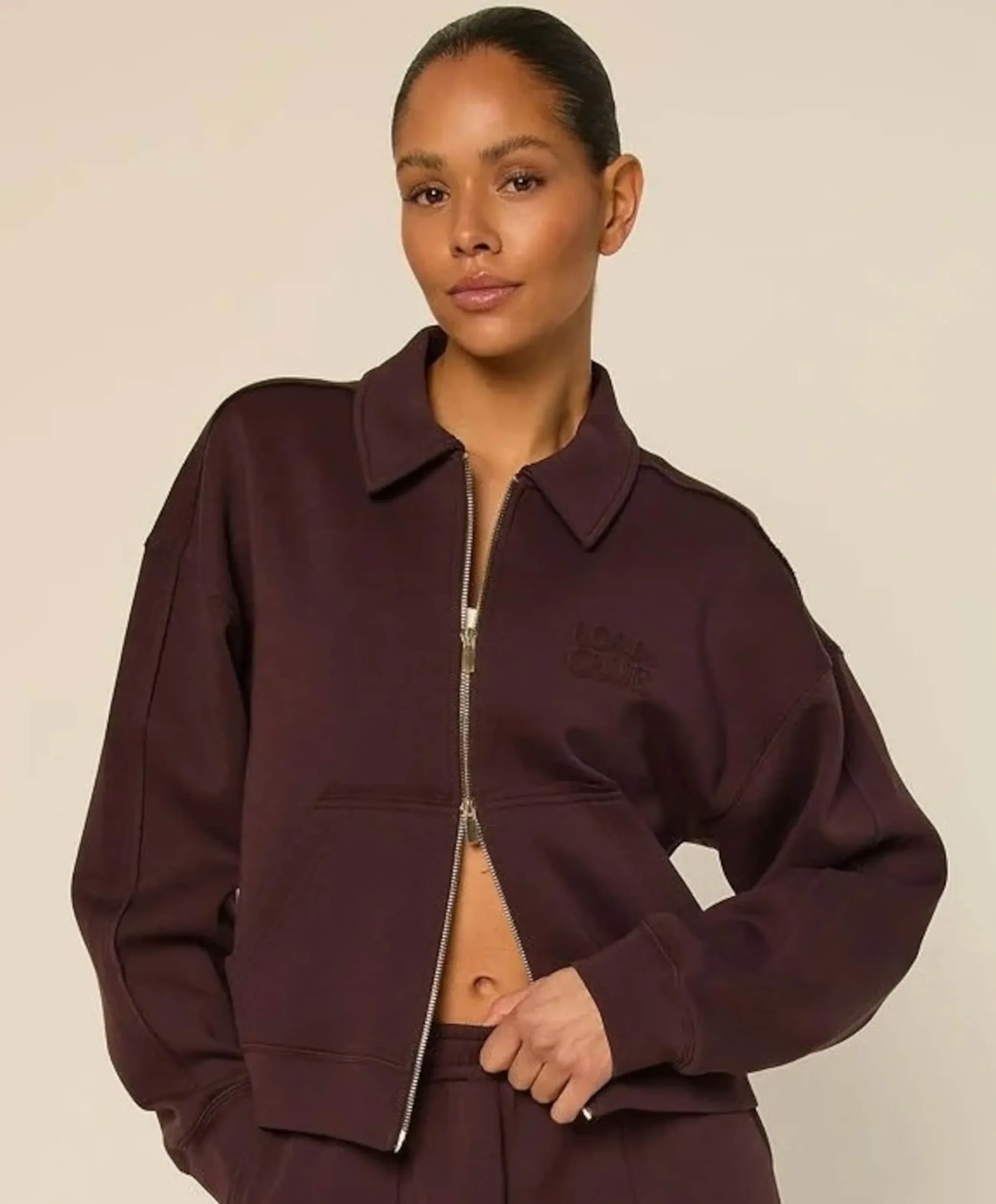 Dames jas bordeaux