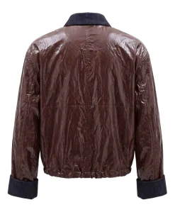 Dames jas bruin