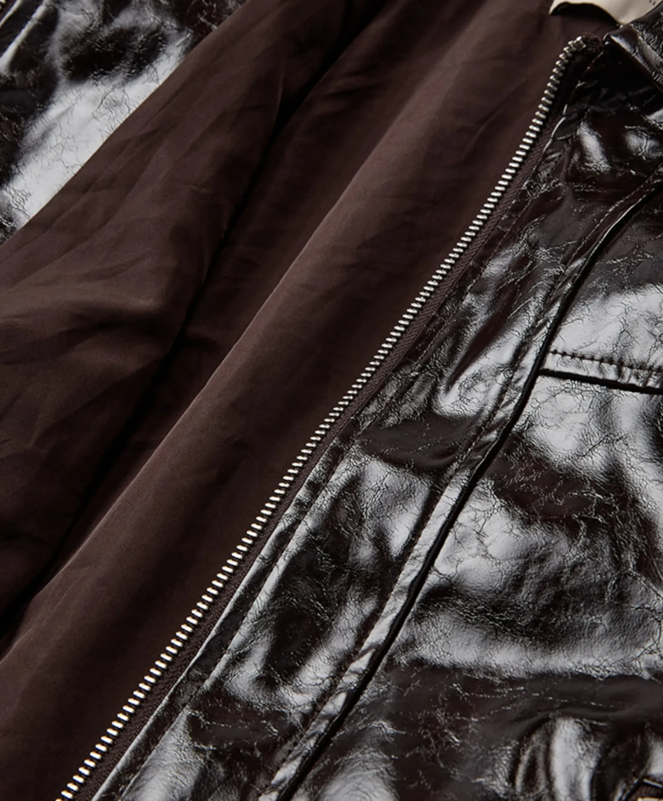 Dames jas bruin
