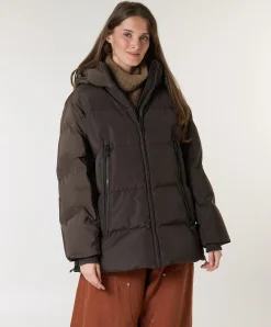 Dames jas bruin