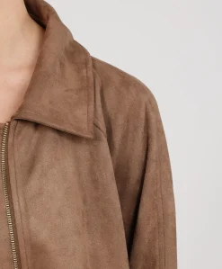 Dames jas bruin