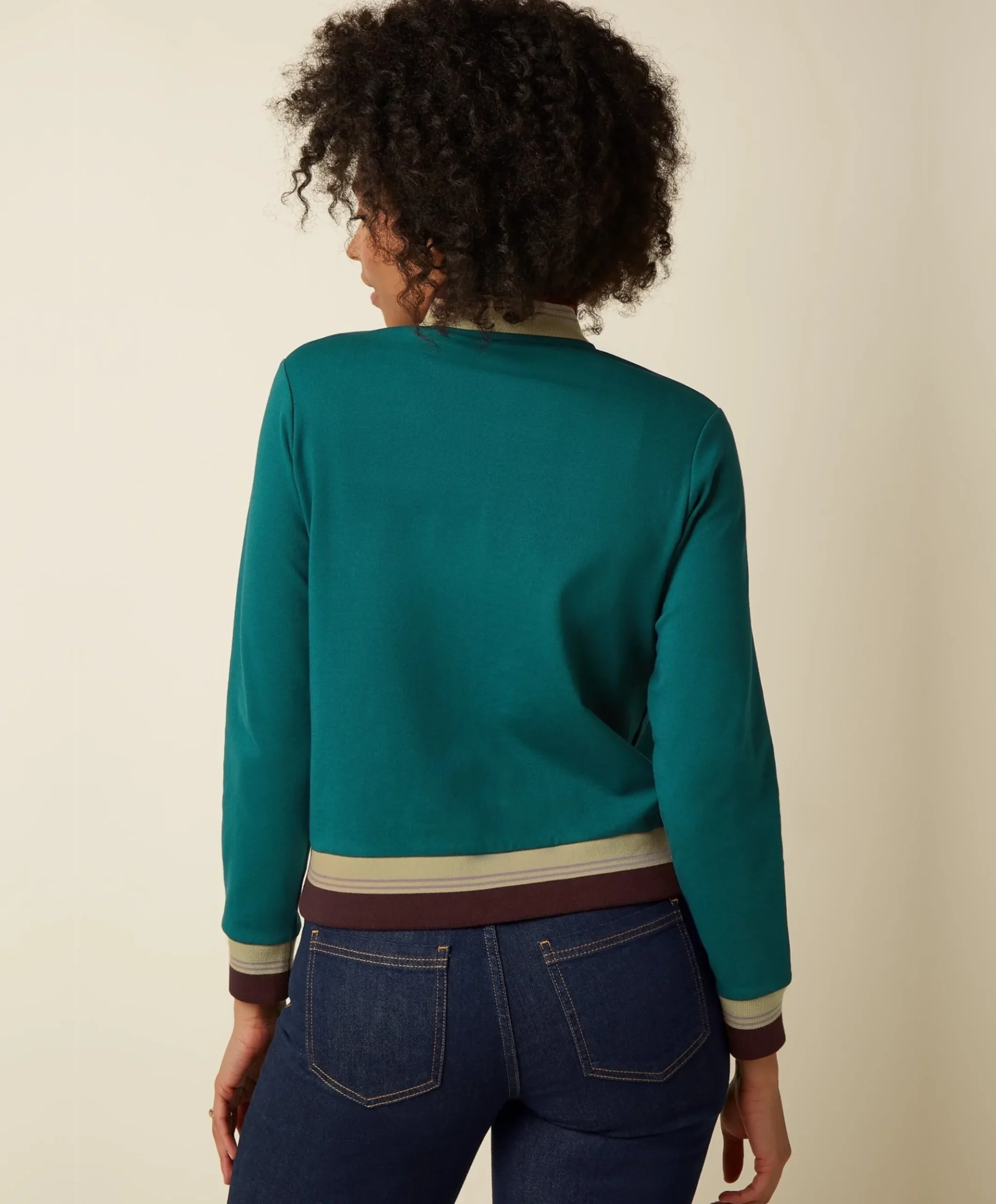 Dames jas groen