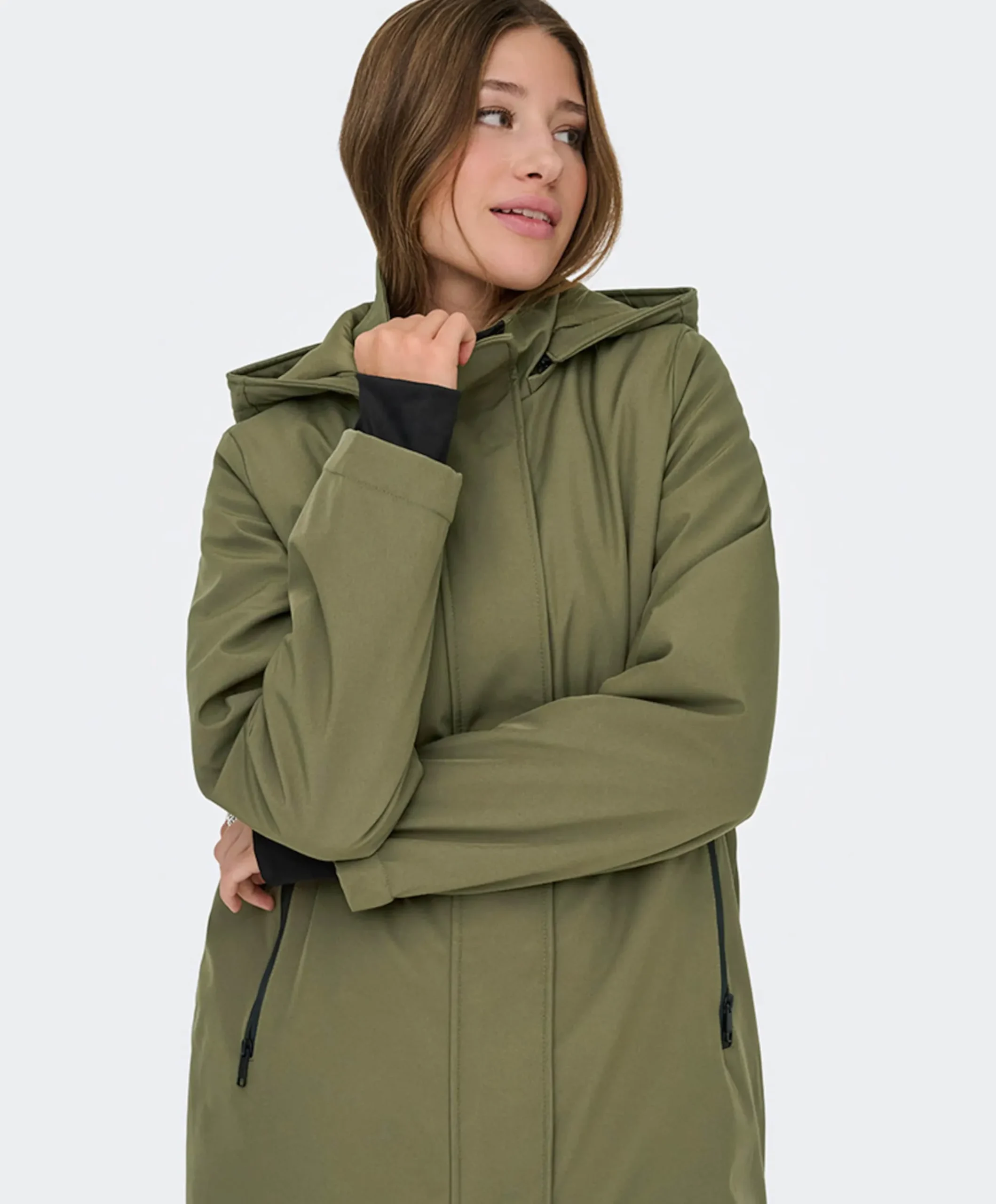 Dames jas groen