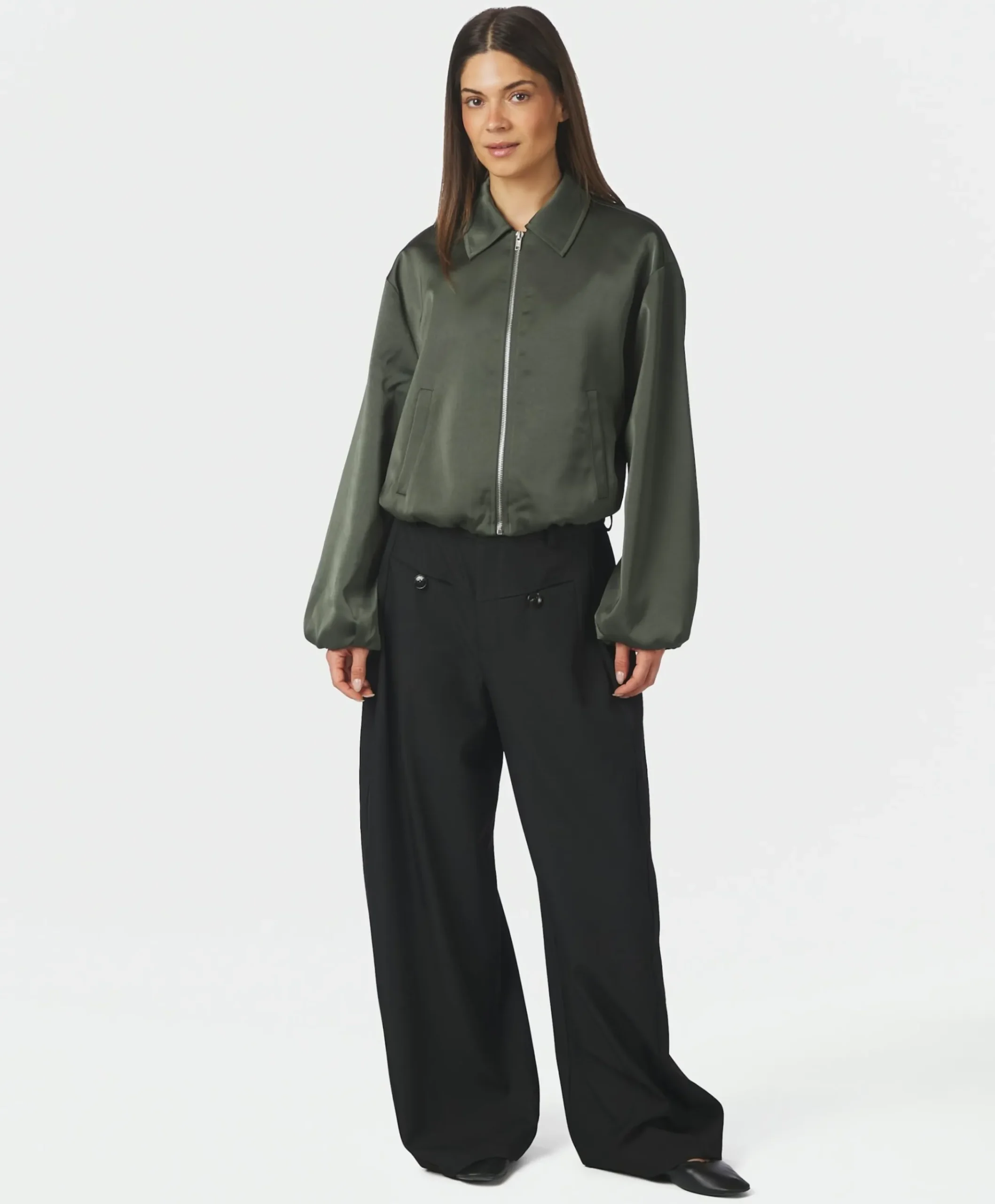 Dames jas groen