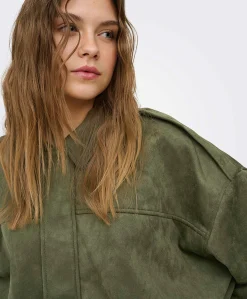 Dames jas groen