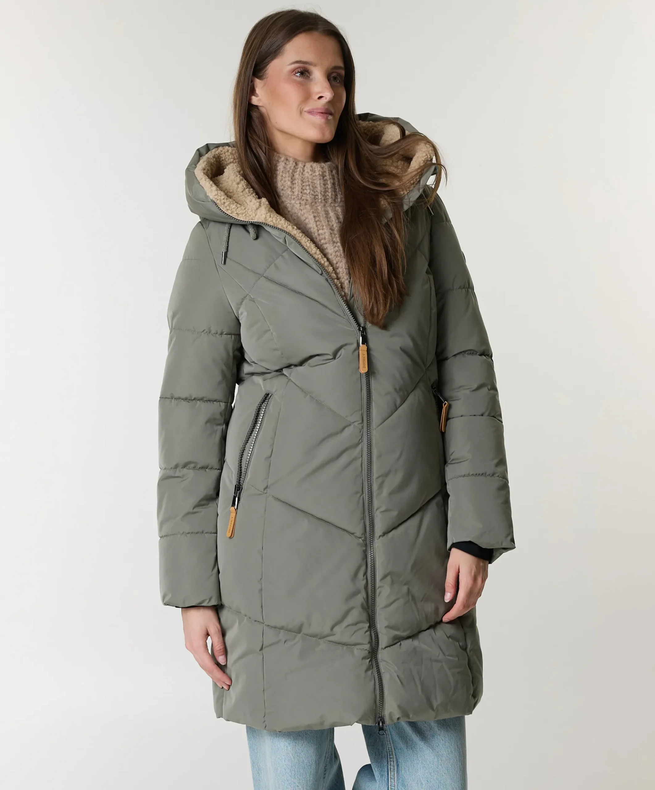 Dames jas groen