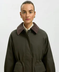 Dames jas groen