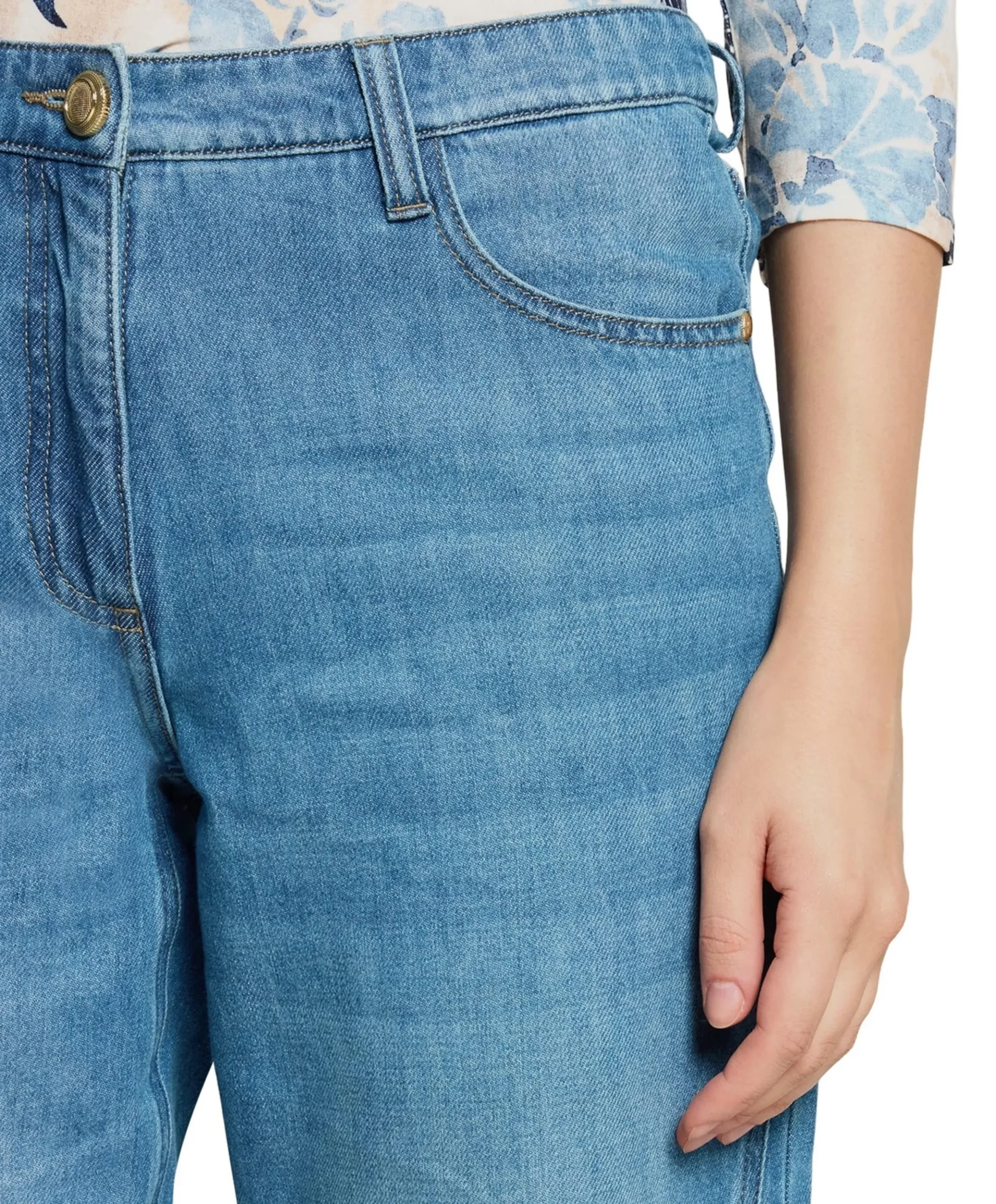 7/8 dames jeans blauw