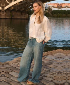 Dames jeans blauw