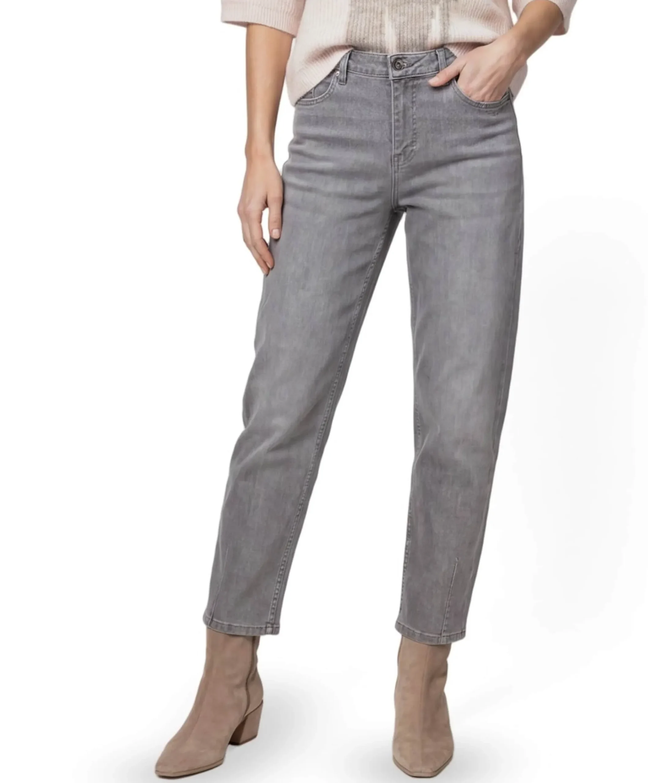dames jeans grijs