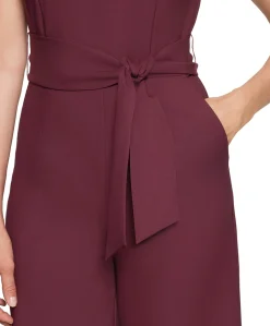 dames jumpsuit bordeaux