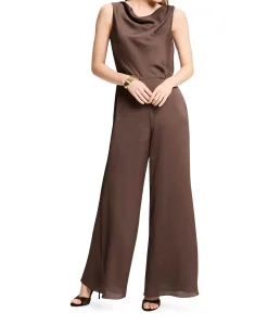 dames jumpsuit bruin