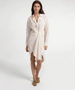 Dames jurk beige