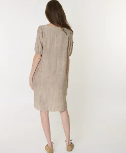 Dames jurk beige