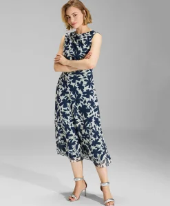 Dames jurk blauw