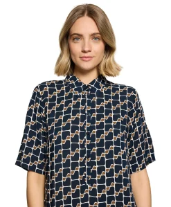 Dames jurk blauw