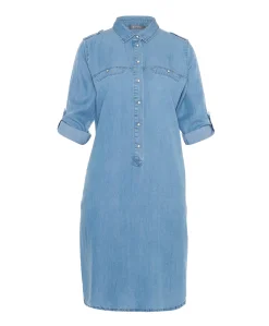 Dames jurk blauw