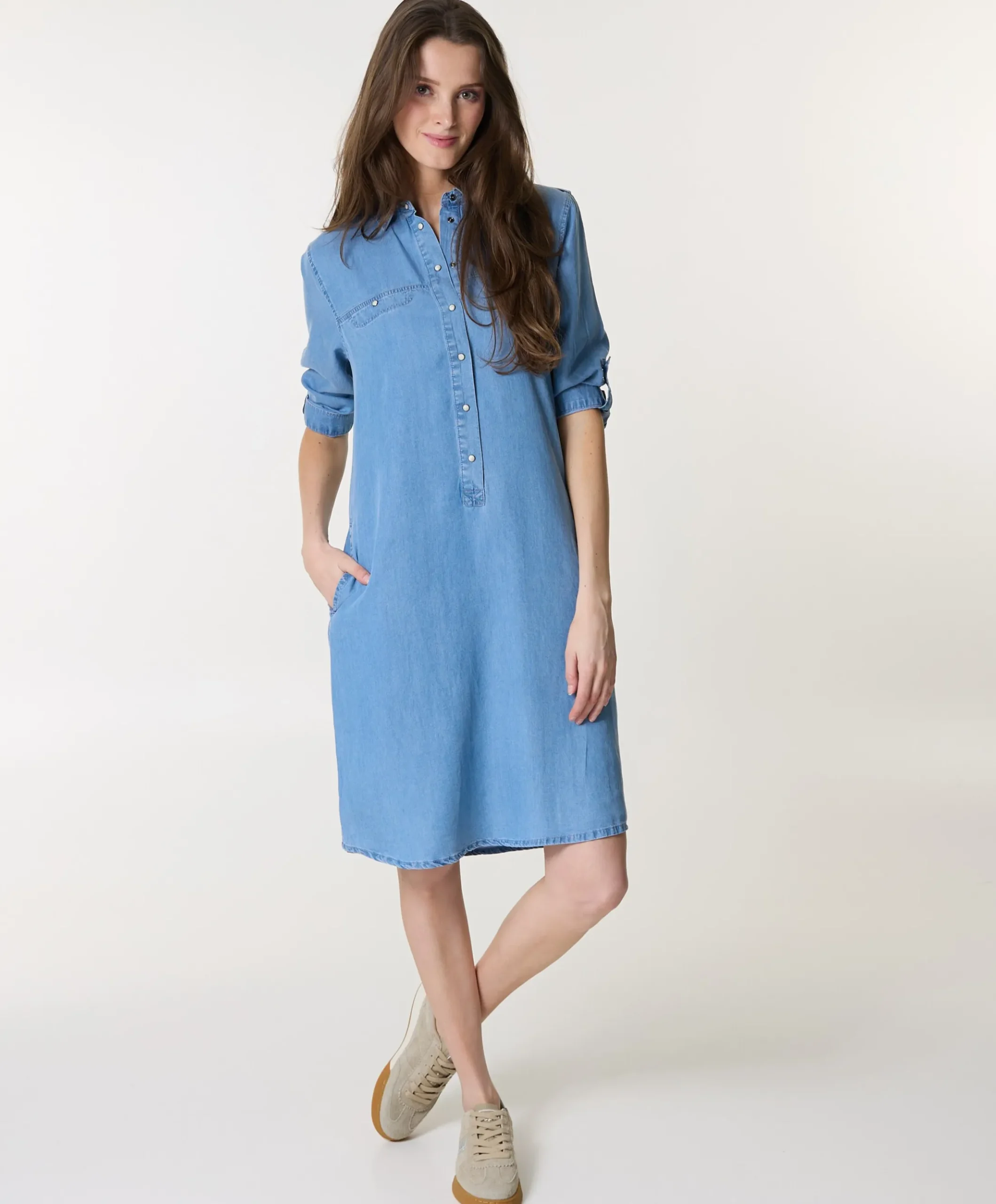 Dames jurk blauw
