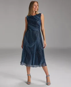 Dames jurk blauw