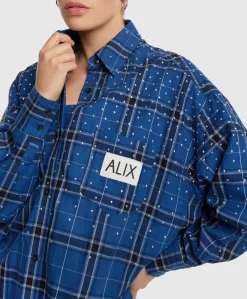 Dames jurk blauw