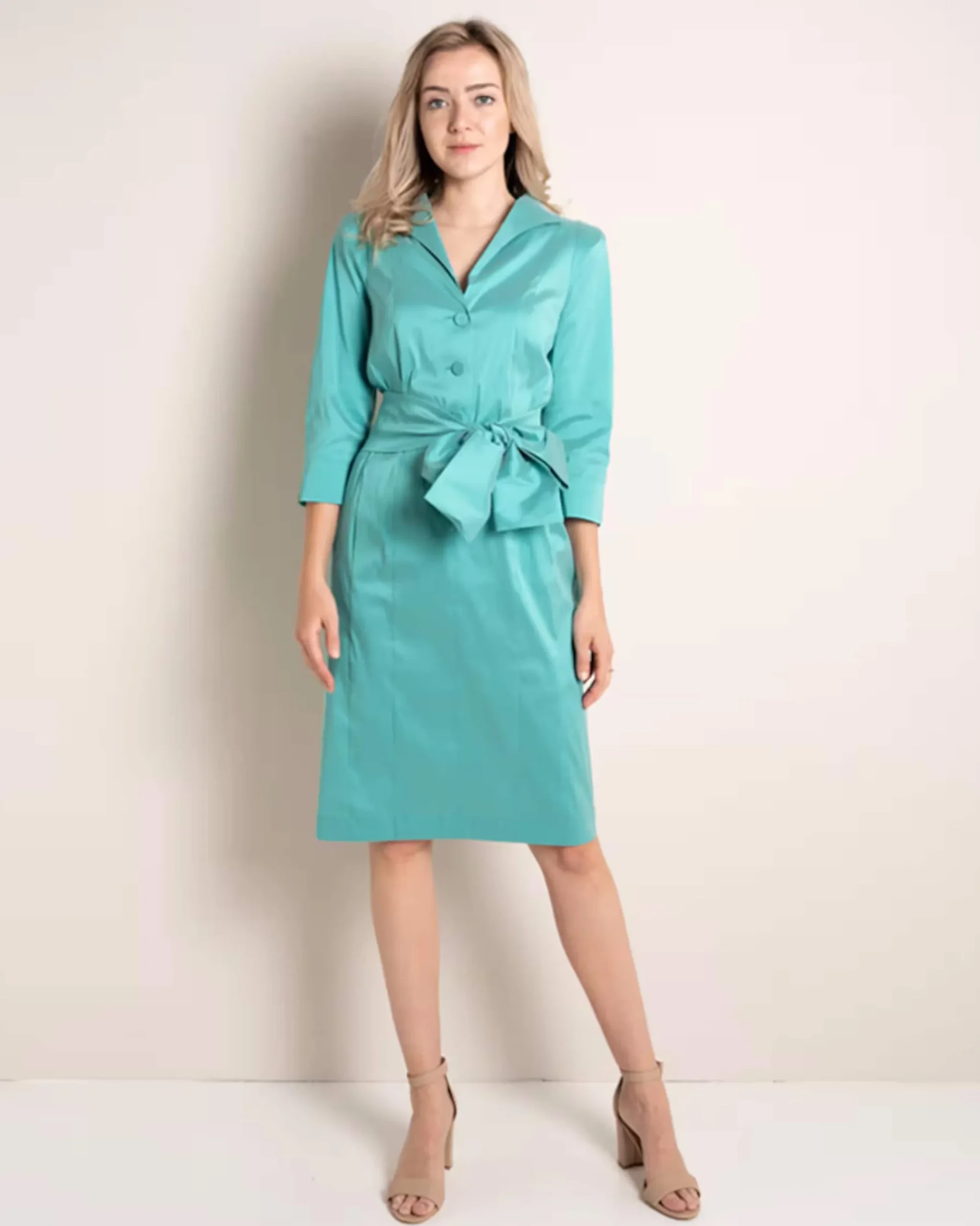 Dames jurk blauw