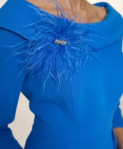 Dames jurk blauw