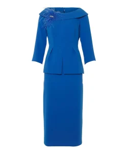 Dames jurk blauw