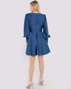 Dames jurk blauw