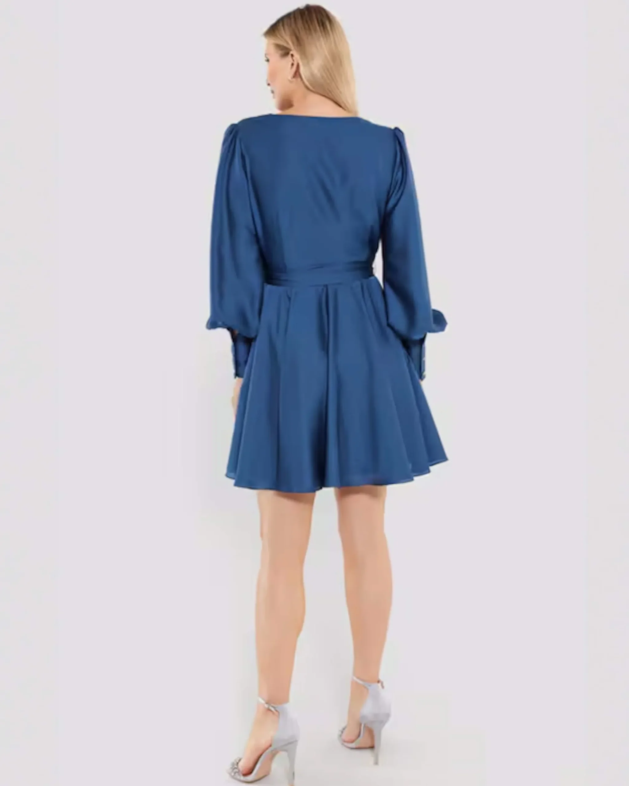 Dames jurk blauw